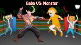 Baba VS Monster | Gulli Bulli | Baba Fight | Baba Monster Fight | Make Joke Horror