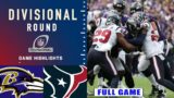 Baltimore Ravens vs Houston Texans FULL GAME | AFC Divisional Round | NFL Playoffs