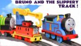 Bruno Tries to Stop the All Engines Go Thomas Trains in the Snow