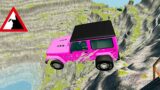 Cars vs Cliff  leap of death – BeamNG Drive