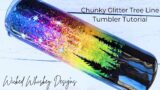 Chunky Glitter Ombre Tumbler Tutorial – Create a chunky glitter ombre tumbler using epoxy method.