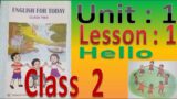 Class 2 English Unit 1 Lesson 1 Hello (New)
