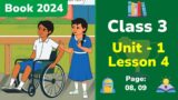 Class 3 English | Unit 1 | Lesson 4 | Goodbye 1 (Book 2024)