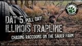 DAY #5 ~ ILLINOIS Trapline PULL Day ~ Beaver, Skunk, Raccoon, Opossum Catches