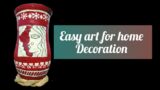 DIY terracotta pot painting ideas/easy art for home decoration/terracotta flower pot painting