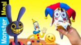 Digital Circus Ice cream Recipe! [ Pomni Kaufmo taste! ] | [ fictional video ] | Monster Meal ASMR