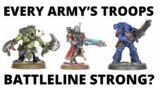 Every Warhammer 40K Faction's Strongest Troops Choices – Battleline Units in 10th Edition!