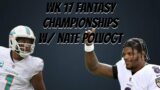 FANTASY FOOTBALL 2023 CHAMPIONSHIPS W/ NATE POLVOGT | DOLPHINS-RAVENS, LIONS-COWBOYS & MORE | 402
