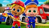 Fire Truck & Police Car To The Rescue – Police Officer Song and More Nursery Rhymes & Kids Songs