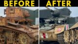 Fully Restoring a WW2 Stuart tank in one video