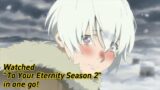 Fushi, who was once alone, finally has companions!Watched "To Your Eternity Season 2" in one go!