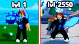 Going NOOB To PRO From Level 1 – 2550 WITH KITSUNE FRUIT… (Blox Fruits)