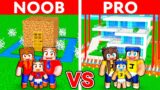 Having a NOOB vs PRO Family In Minecraft!