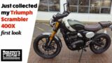 I've bought a Triumph 400X Scrambler – A quick intro video