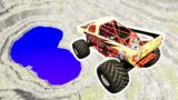 Impossible Monster Jam Stunt in Leap of Death BeamNG.drive #824