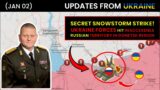 JAN 02: Secret Snowstorm Strike: Ukraine Forces Hit Inaccessible Russian Territory in Donetsk Region