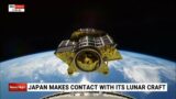 Japan makes contact with its lunar craft