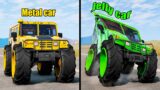 Jelly Car vs Metal Car #12 – Beamng drive