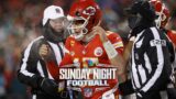 Kansas City Chiefs' Patrick Mahomes has chunk of helmet fly off vs. Dolphins | SNF | NFL on NBC