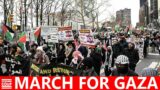 LIVE From MARCH FOR GAZA on MLK Day in NYC
