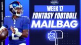 LIVE Q&A, Answering Chat/Emails, Week 17 Injury Updates & More! | 2023 Fantasy Football Advice