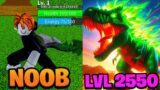 Level 1 – 2550 With TREX "Noob To Pro" in Blox Fruits Roblox