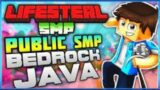 MINECRAFT PUBLIC LIFESTEAL SMP LIVE | JAVA + PE 24/7 | CRACKED SMP | AnyOne Can Join #thundernetwork
