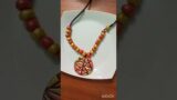 Make a stunning long necklace the easy way #necklace #terracotta #clay #clayart #moulditclayart