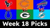 My NFL Week 18 Predictions