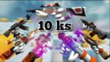 New Update!! review + 10 Killstreak with the New Weapons! Killstreak Montage | Shell Shockers!
