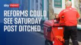 Ofcom could pave way for Royal Mail to axe Saturday post, Sky News learns