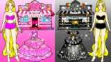 Pink And Black Rapunzel Princess Dresses New House | Nursery Paper DIY | Woa Doll American Kids