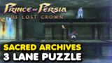 Prince of Persia The Lost Crown – Sacred Archives 3 Lane Puzzle Solution