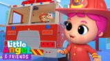 Princess Jill is a Firefighter Hero to the Rescue! | Little Angel And Friends Kid Songs