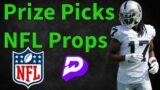 Prize Picks NFL Sunday Football Player Props (3, 6-Man Parlays) 12/31/23