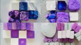 Purple Dyed & Reformed Gym Chalk Asmr | @WeekendCrusherASMR  | Vibrant Compilation |