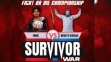 REW | Survivor War | Moosa Hassan Kamani Vs White Cobra | Fight and Die Championship