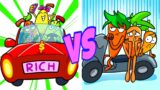 Rich VS Poor Friends| My Crush Is in Love with a Nerd Girl | Pears Saved The Abandoned Dog!