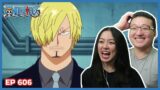 SANJI TO THE RESCUE AGAIN!!!! | One Piece Episode 606 Couples Reaction & Discussion