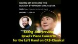 Seong-Jin Cho : Interview with WCRB Classical (20240113 Collaboration with BSO)