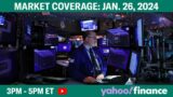 Stock market today: S&P 500 ends record-setting streak, but stocks notch weekly win | Jan 25, 2024