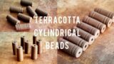 Terracotta Cylindrical beads using coils| Terracotta Jewellery