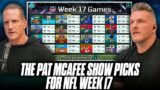 The Pat McAfee Show Picks & Predicts Every Game For NFL's 2023 Week 17
