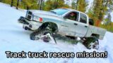 The Track Truck makes its first rescue!
