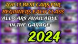 Top-13 Best Cars For Beginners Each Class, All Cars Available in the Garage 2024 Asphalt 8