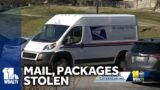 US Postal Service van burglarized in north Baltimore