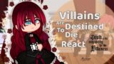 Villains Are Destined To Die react ||DITOEFTV|| Angst || part 1/1