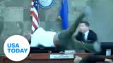 Watch: Defendant lunges at judge during sentencing | USA TODAY