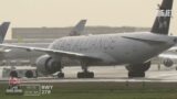 Watch again: Planes land at Heathrow airport as Storm Isha hits UK
