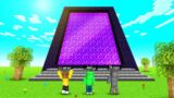 We Built A GIANT NETHER PORTAL On Squid Island! (Minecraft Survival)
